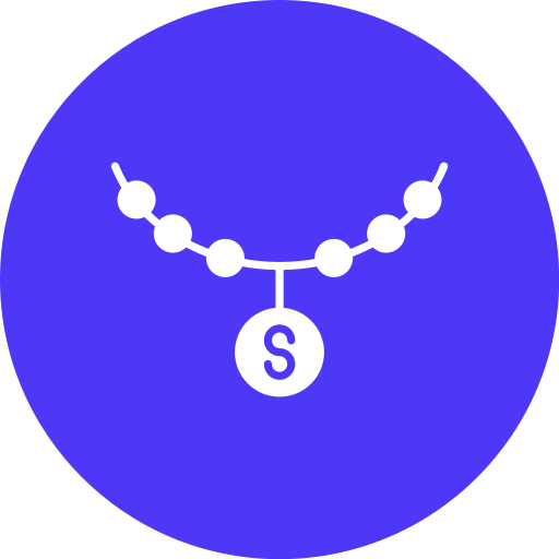 Bling chain Generic color fill icon