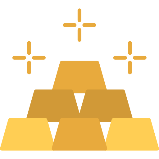 barras de oro Generic color fill icono