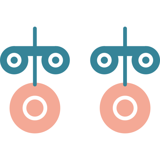 orecchini a bottone Generic color fill icona