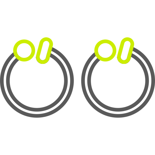 Серьги-кольца Generic color outline иконка