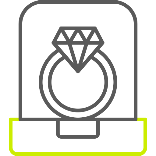 anillos de diamante Generic color outline icono