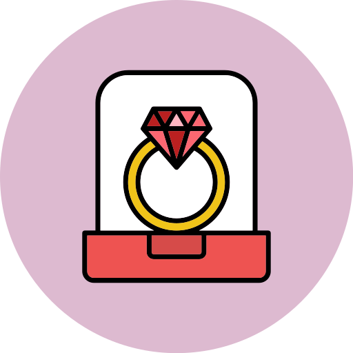 diamantringe Generic color lineal-color icon