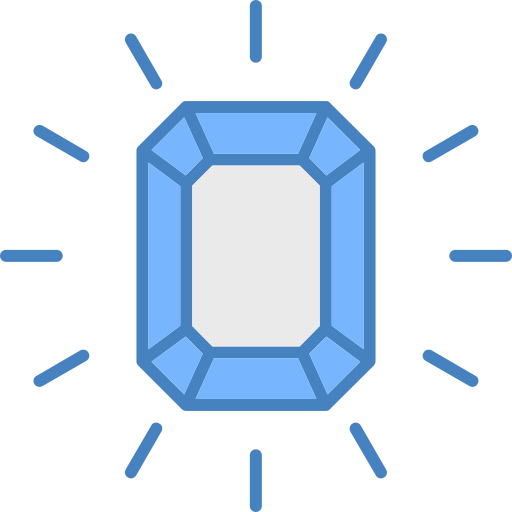 Gemstone Generic color lineal-color icon