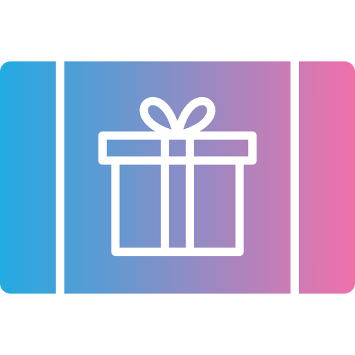 Gift card Generic gradient fill icon