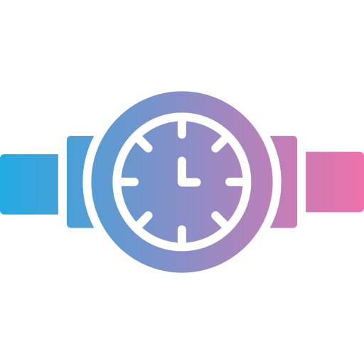 orologio da polso Generic gradient fill icona