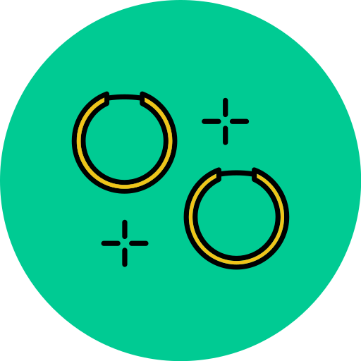 Серьги-кольца Generic color lineal-color иконка