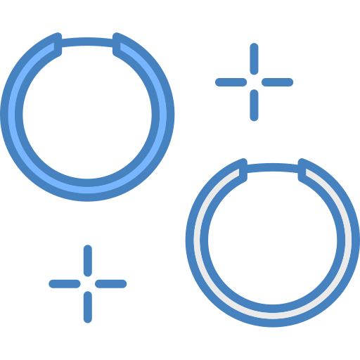 Серьги-кольца Generic color lineal-color иконка