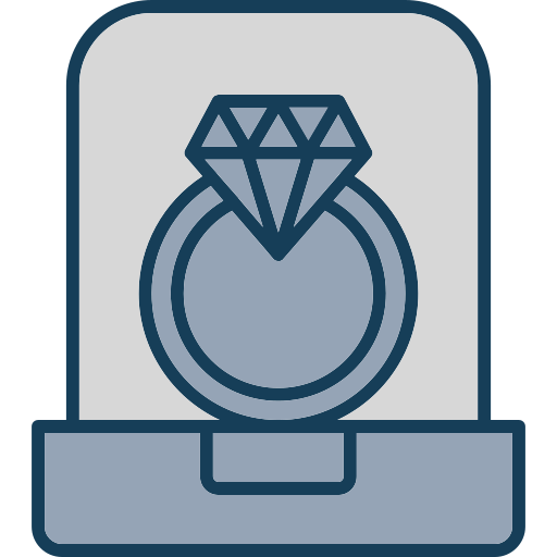 anéis de diamante Generic color lineal-color Ícone