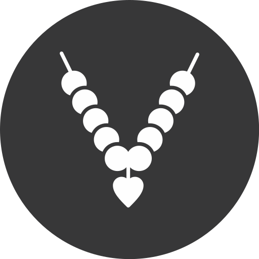Necklace Generic black fill icon