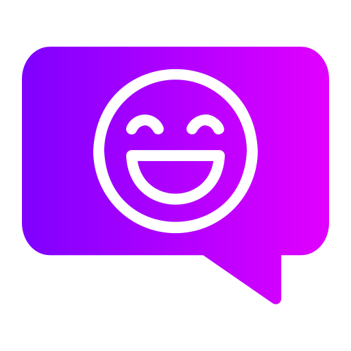 Happy emoji Generic gradient fill icon