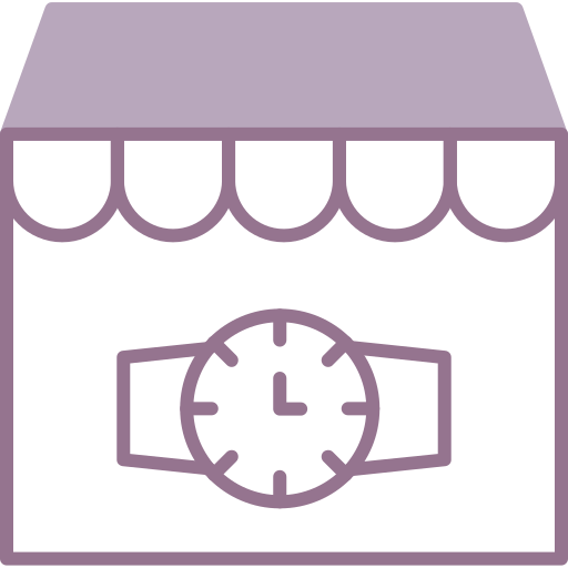 negozio di orologi Generic color lineal-color icona