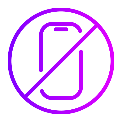 No phone Generic gradient outline icon