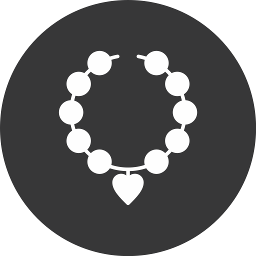 Pearl necklace Generic black fill icon