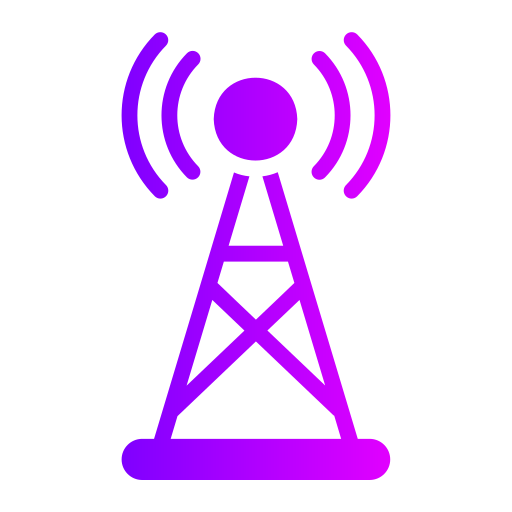 Radio tower Generic gradient fill icon