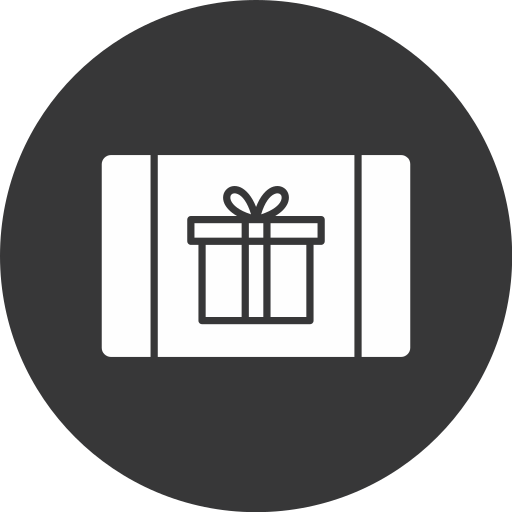 Gift card Generic black fill icon