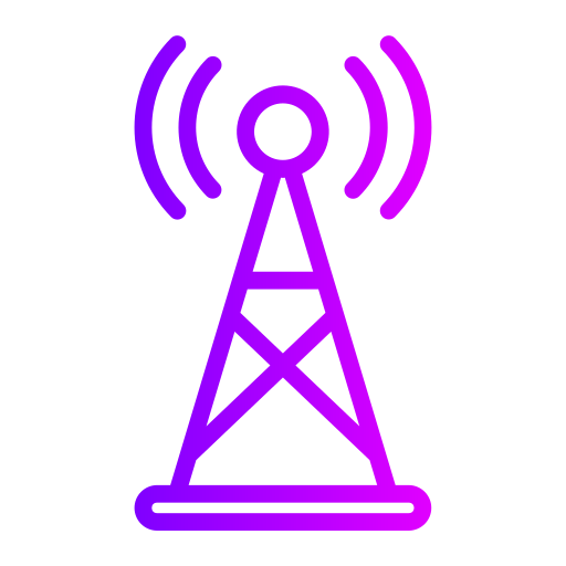 radio toren Generic gradient outline icoon