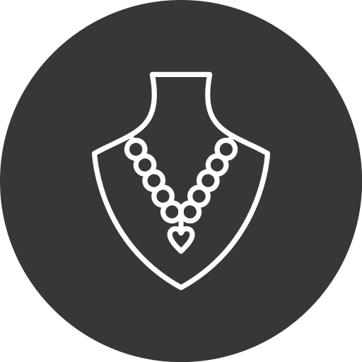 жемчужное ожерелье Generic black fill иконка