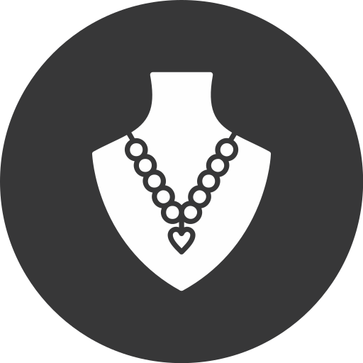 Pearl necklace Generic black fill icon