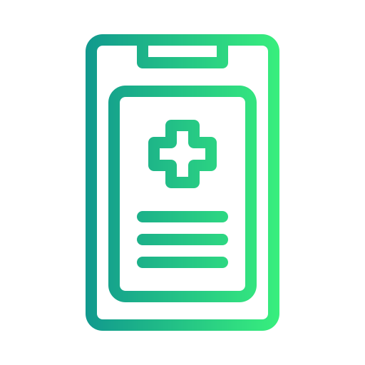 Medical report Generic gradient outline icon