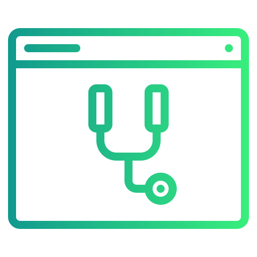 Online healthcare Generic gradient outline icon