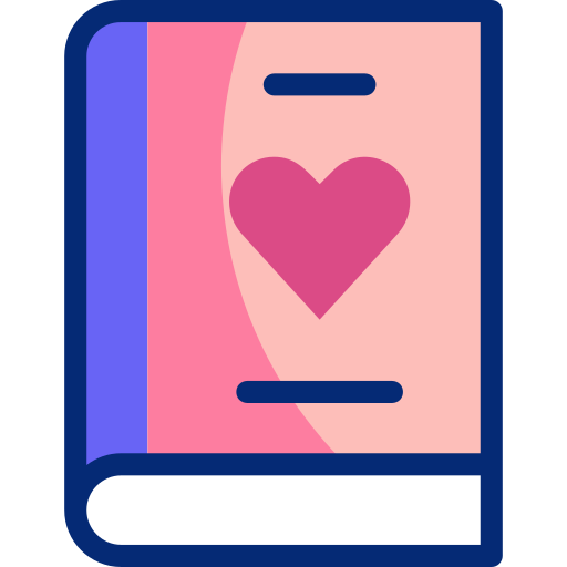 Love book Basic Accent Lineal Color icon