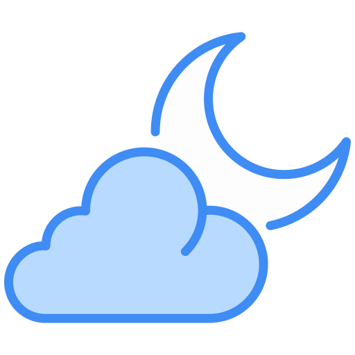 Cloudy night Generic color lineal-color icon