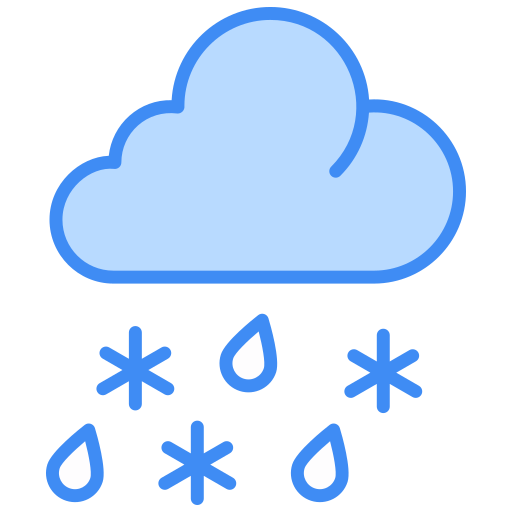 Śnieg z deszczem Generic color lineal-color ikona