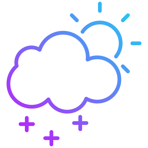 Snow Generic gradient outline icon