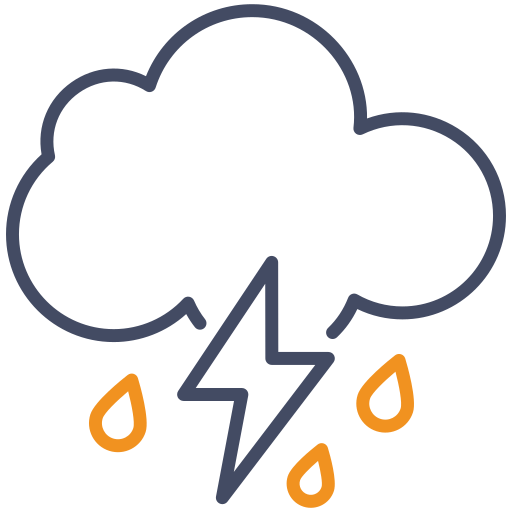 Thunderstorm Generic color outline icon