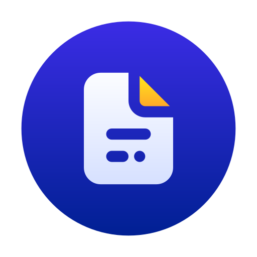 Document Generic gradient fill icon