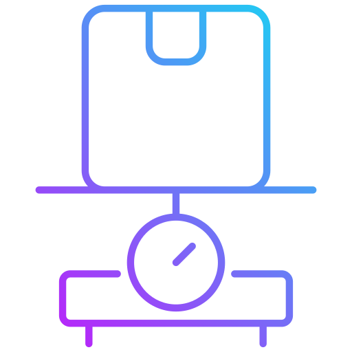 Parcel weight Generic gradient outline icon