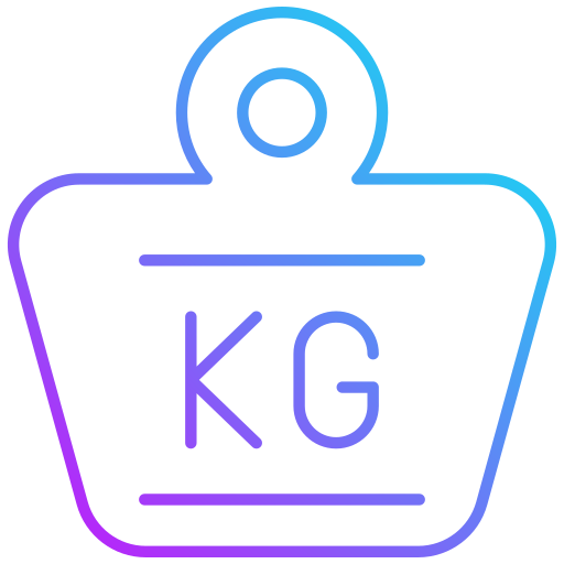 gewicht pakket Generic gradient outline icoon