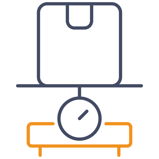 Parcel weight Generic color outline icon