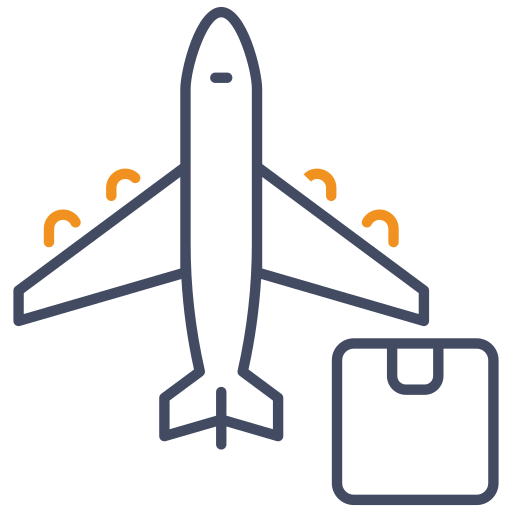 przesyłka lotnicza Generic color outline ikona