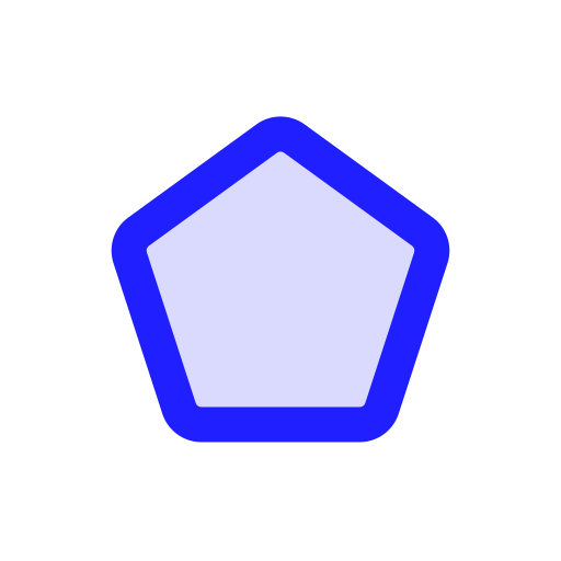 pentagone Generic color lineal-color Icône