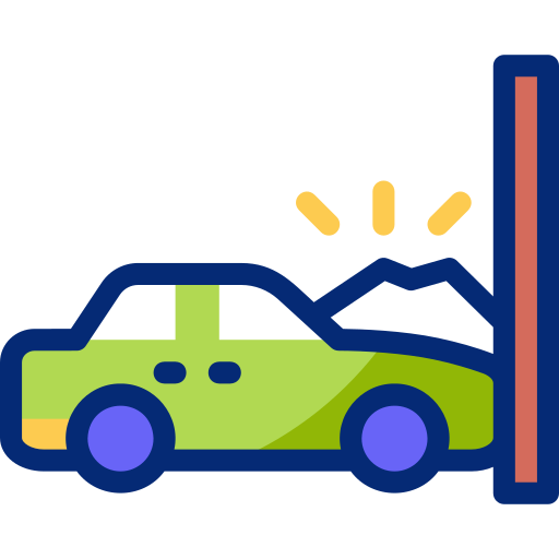 accidente automovilistico Basic Accent Lineal Color icono