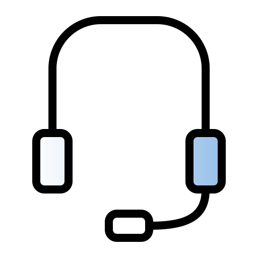 koptelefoon Generic gradient lineal-color icoon