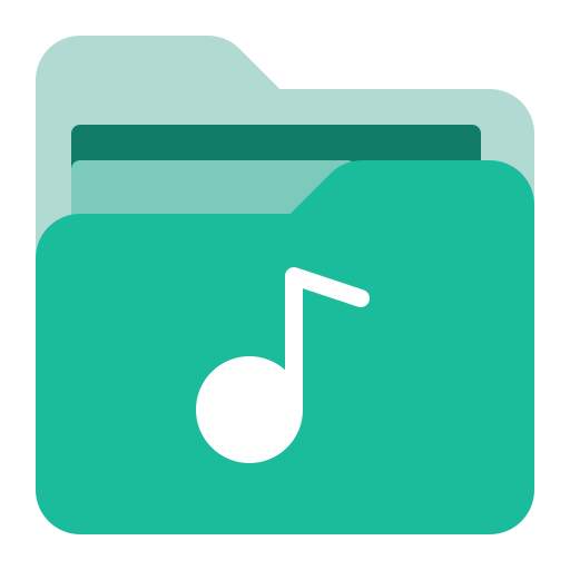 folder muzyczny Generic color fill ikona