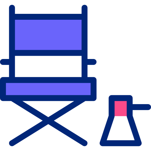Directors chair Basic Accent Lineal Color icon