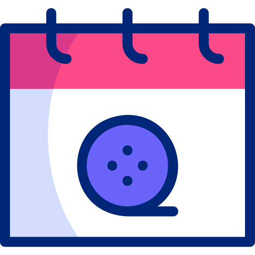 calendario Basic Accent Lineal Color icono