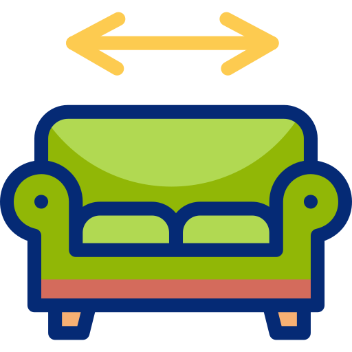 Sofa Basic Accent Lineal Color icon
