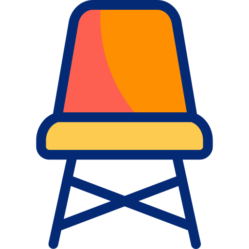 Chair Basic Accent Lineal Color icon