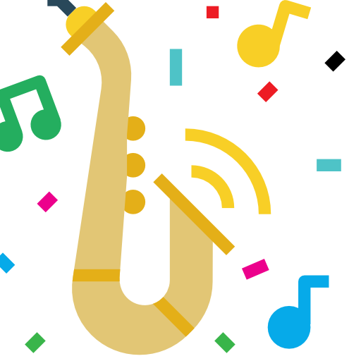 saxophon Pause08 Flat icon