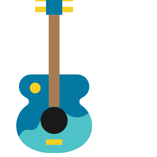 gitarre Pause08 Flat icon