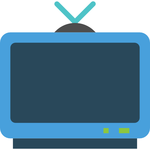 televisión Pause08 Flat icono