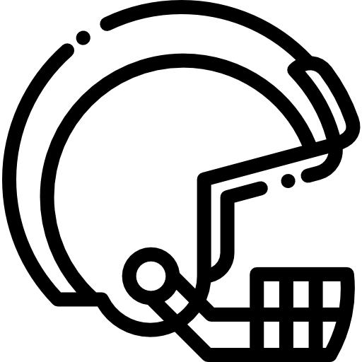 럭비 헬멧 Detailed Rounded Lineal icon