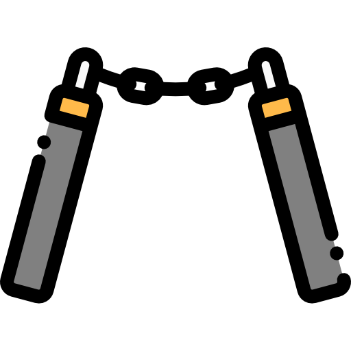 Nunchaku Detailed Rounded Lineal color icon
