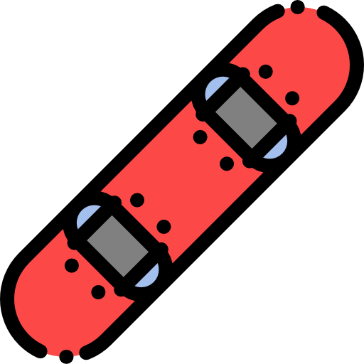Snowboard Detailed Rounded Lineal color icon