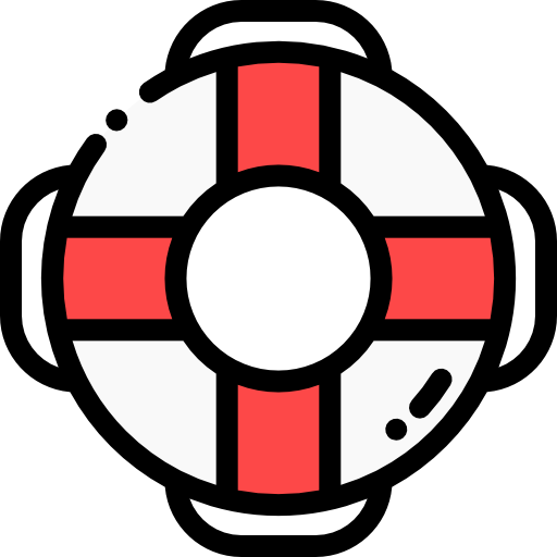 boya salvavidas Detailed Rounded Lineal color icono