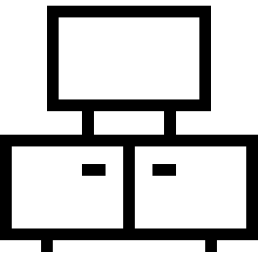 stolik telewizyjny Pictogramer Outline ikona